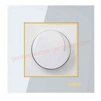 کلید دیمر ویرا مدل امگا سفید طلا سفید